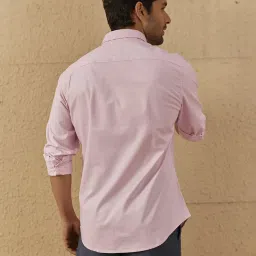 ANDAMEN Pink Slim Fit Shirt image 2