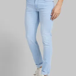 Park Avenue Light Blue Regular Fit Jeans image 3
