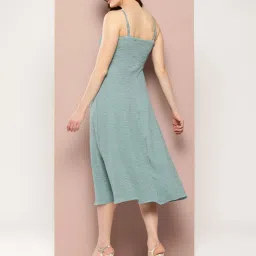 Qurvii Mint Green Midi Dress image 2
