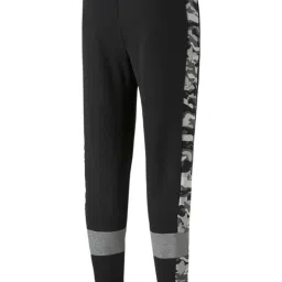 Puma Black Cotton Regular Fit Camouflage Joggers image 4