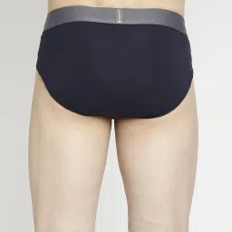 UnderJeans by Spykar Yellow & Navy Regular Fit Briefs image 3