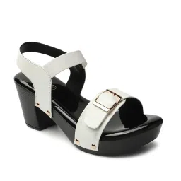 Iconics Women's White Back Strap Sandals image 3