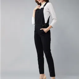 DOLCE CRUDO Black Dungaree image 4