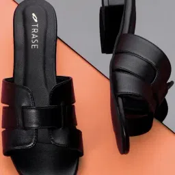 Trase Women's Black Casual Sandals-image-71