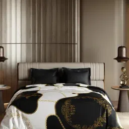 Stoa Paris Multicolor Polyester Printed King Comforter-picture-27