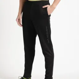 Wildcraft Black Regular Fit Striped Joggers image 3