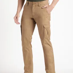 Wildcraft Khaki Cotton Regular Fit Trackpants image 3