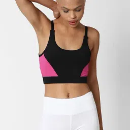 Forever 21 Pink & Black Non Wired Non Padded Sports Bra-picture-22