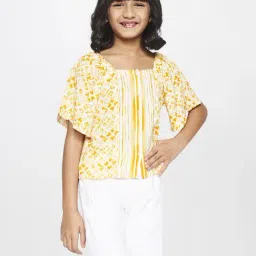 Global Desi Girl Yellow Printed Top-picture-17