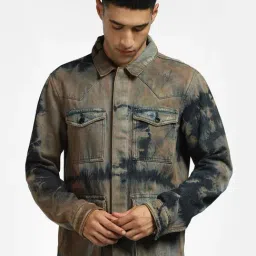 Jack & Jones Multi Regular Fit Printed Denim Jacket-picture-13