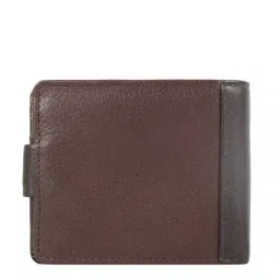 Hidesign Brown Textured Bi-Fold Wallet for Men image 2