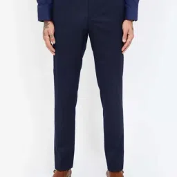 code by lifestyle Code by LifestyleNavy Slim Tapered Fit Trousers-picture-37