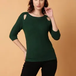 showoffff SHOWOFF Green Regular Fit Top-picture-14