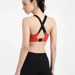 Reebok Orange ESS Padded Non Wired Padded Sports Bra image 2