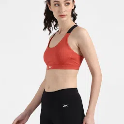 Reebok Orange ESS Padded Non Wired Padded Sports Bra image 3