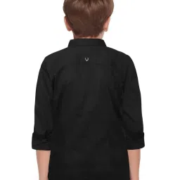 Allen Solly Junior Black Regular Fit Full Sleeves Shirt image 2