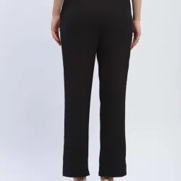 MADAME Black Mid Rise Pants image 2