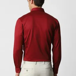 Van Heusen Red Cotton Slim Fit Shirts image 2