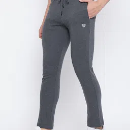 Duke Anthra Melange Regular Fit Trackpants image 3