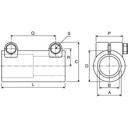 Rose+Krieger Sleeve Clamp Connecting Component Strut Profile 40 mm 50 mm, 145040010200 image 2