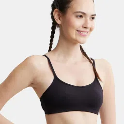 Jockey SS12 Women's Wirefree Non Padded Super Combed Cotton Elastane Beginners Bra image 2