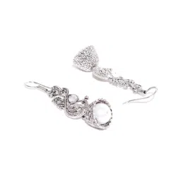 Zaveri Pearls Peacock Silver Alloy Set image 3