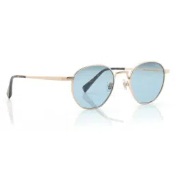 Shisen Fox Blue UV Protection Round Unisex Sunglasses image 2