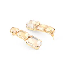 Zaveri Pearls Clear Alloy Necklace, Earring & Ring Set image 3