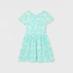 Fame Forever by Lifestyle Kids Blue Cotton Printed Dress image 2