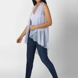 Forever 21 Blue Printed Jacket image 4