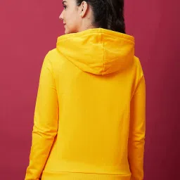 Globus Yellow Cotton Regular Fit Hoodie image 3