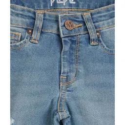 Pepe Jeans Kids Blue Distressed Jeans image 3