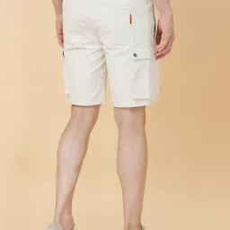 Being Human White Regular Fit Cargo Shorts image 2