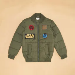 Pantaloons Junior Olive Applique Full Sleeves Jacket image 3