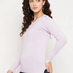 MADAME Lilac Regular Fit Sweater image 3