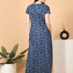 Sweet Dreams Blue Printed Nighty image 2