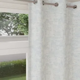 DDECOR Live Beautiful Blue Polyester 7 ft Door Curtain image 2