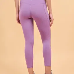 Enamor Chinese Purple Mid Rise Sports Tights image 2