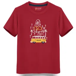 HELLCAT Kids Off White & Red Printed T-Shirt (Pack Of 2) image 3