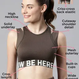 Enamor Brown Sports Bra image 3