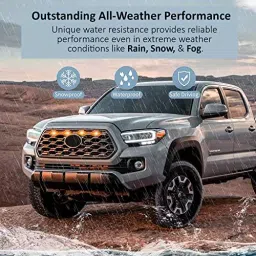 Allextreme Front Bumper Warning Insert Car Grill LED Lamp for Cars, Trucks, SUV , EX4CG9L (Pack of 4) image 4