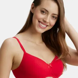 Jockey Sangria Red Non Wired Padded T-Shirt Bra image 2
