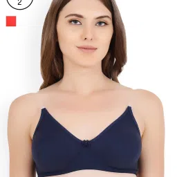 Floret Multicolor Non Wired Non Padded T-Shirt Bra (Pack Of 2) image 2