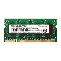 Transcend 256 MB DDR2 Desktop, Laptop RAM, 667Mbit/s, SODIMM, 1.8V, TS32MSQ64V6M-picture-42