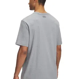 Under Armour Gray COLLEGE Crest Logo Regular Fit T-Shirt image 2
