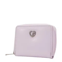 Caprese Nettie Lilac Faux Leather Textured Zip Around Wallet image 2