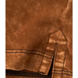 Angel & Rocket Kids Brown Solid T-Shirt image 3