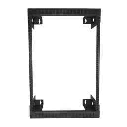 StarTech.com Black 15U Steel Server Rack with 2-Post Frame, RK15WALLO image 3