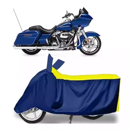 Auto Pearl Bike Cover for Harley Davidson Road Glide Special (Yellow & Blue)-picture-35