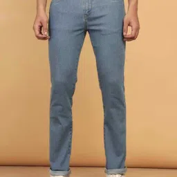 Wrangler Davidson Light Blue Straight Fit Lightly Washed Jeans-image-57